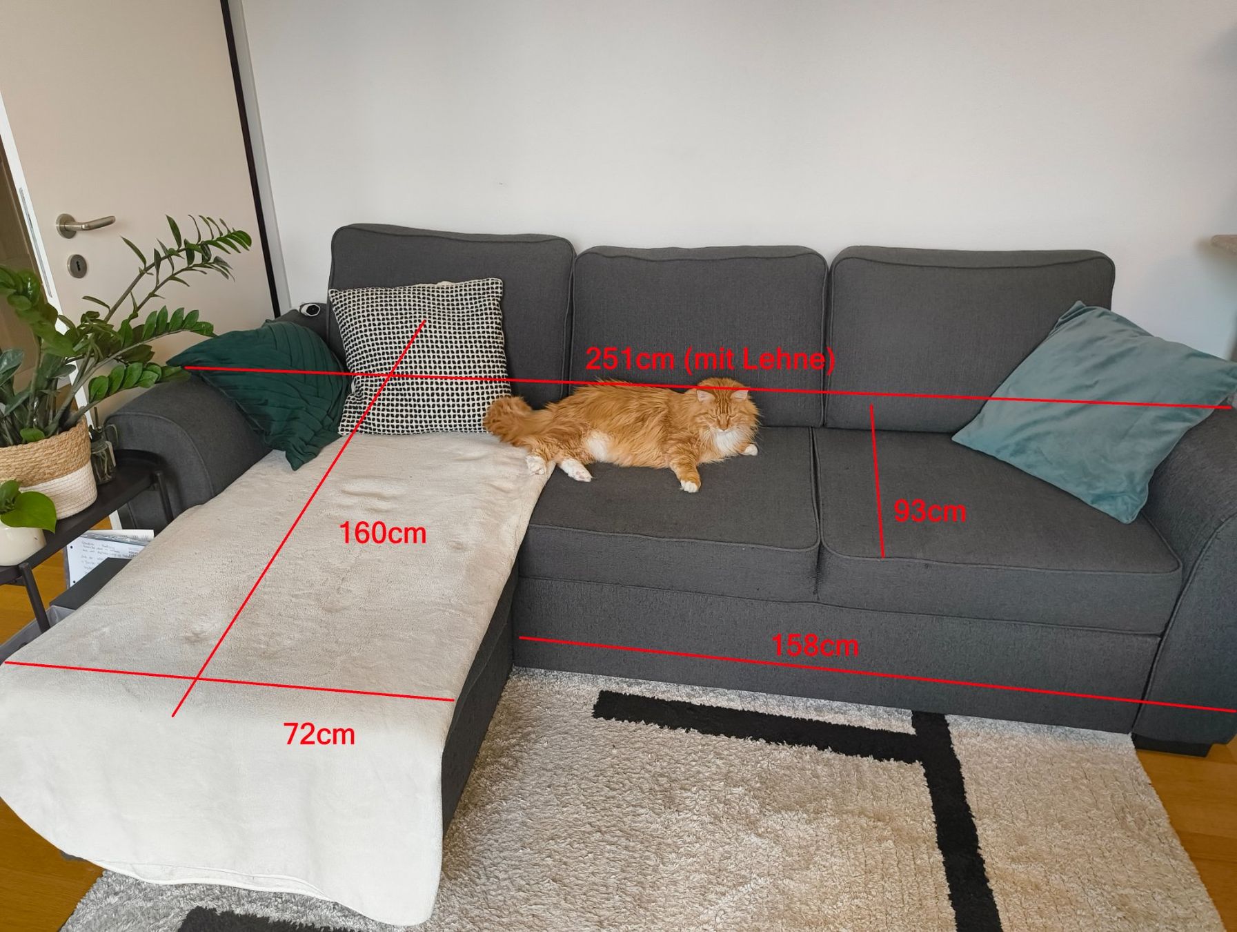 Sofas: Couch Dunkelgrau (252x160) – Gebraucht aus Zürich von Dominic025 4