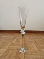 Lot de 6 flûtes à champagne en cristal vintage 