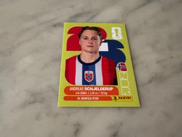 Panini FIFA WM 2026 Sticker Andreas Schjelderup NOR 12