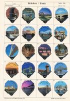 Brücken / Ponts - 30 Kaffeerahm Deckeli KRD Komplett - 1995