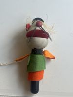 Dekofigur Maus handgemacht Holz Filz Grösse(I23)