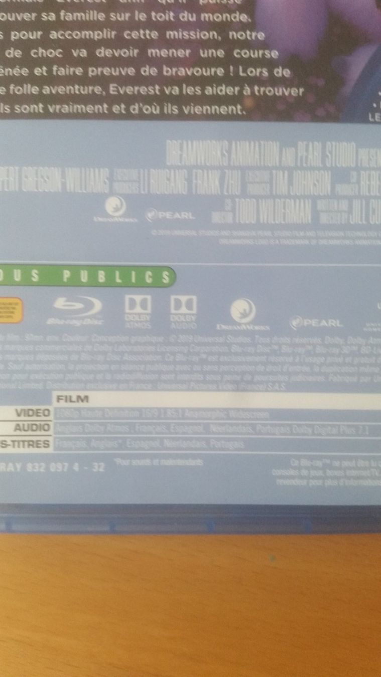 Tutti i DVDs: Blu-ray Abominable     Français Anglais – Usato da Porrentruy venduto da tupatup 5