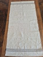 Rustikaler Tischläufer, naturfarben mit Streifen, vintage...