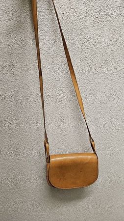 Kleine Vintage Echtledertasche