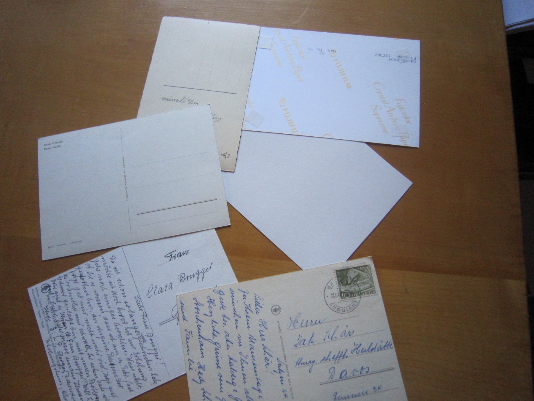 Cartes postales: No2 schöne Postkarten Blumen – D'occasion à Gordola par Polentaefung 5