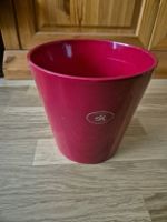 Schöner Übertopf, Keramik, rot