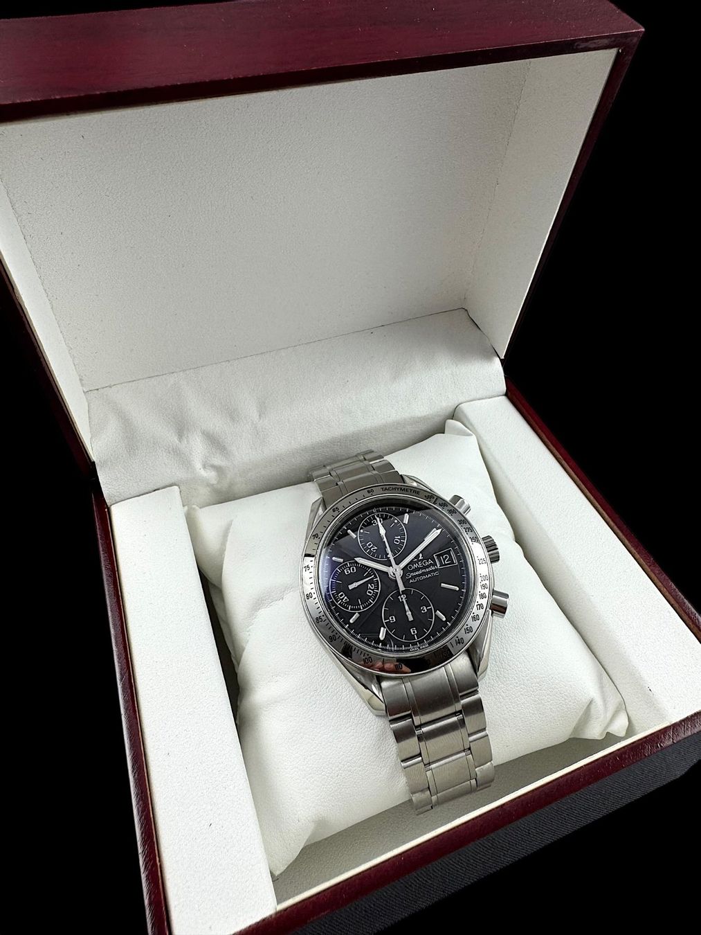 Omega Orologi: Omega Speedmaster Automatic Chronograph Datum 39mm *U1103 – Usato da Zürich venduto da GalerieInauen 1