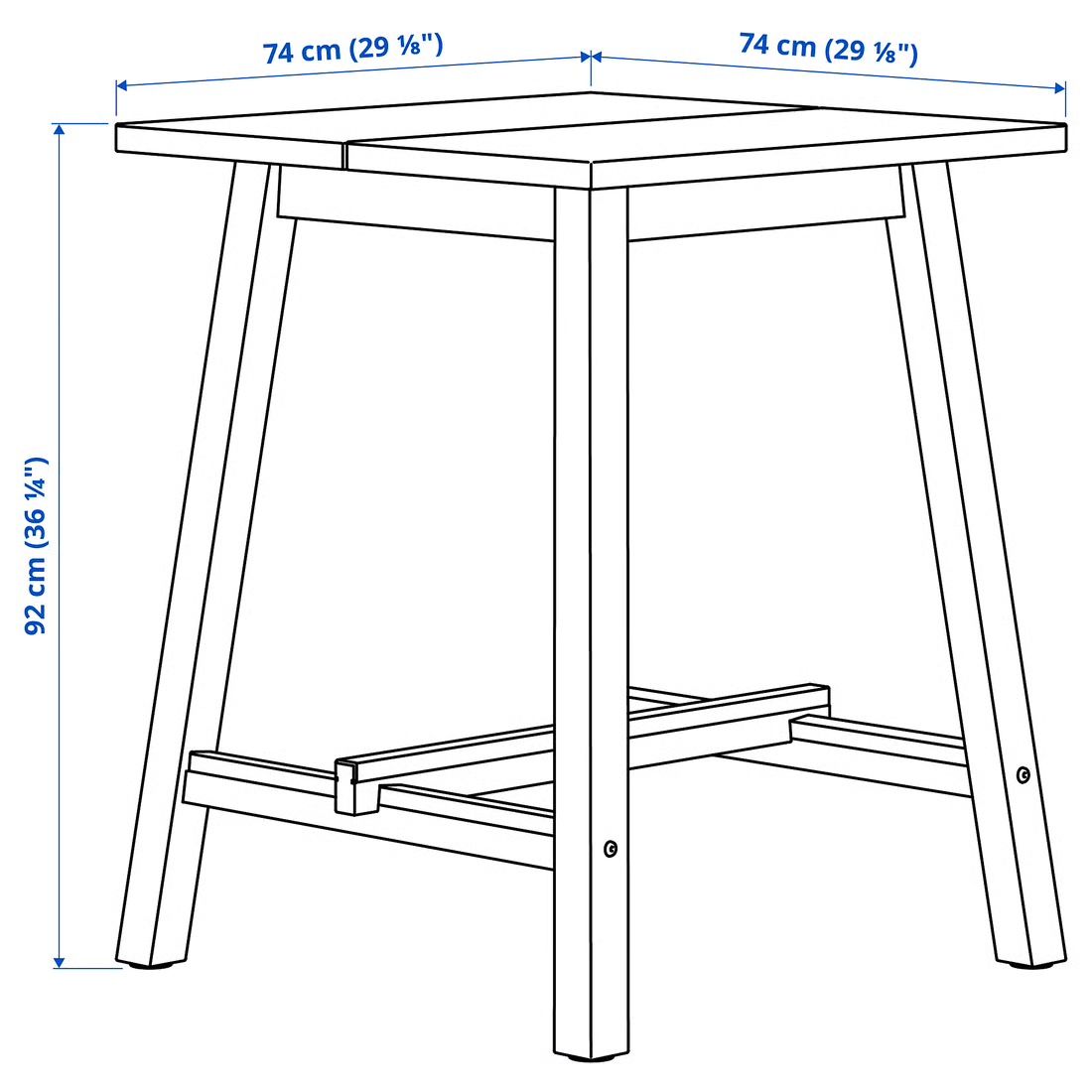 Ikea Tables: Holz-Stehtisch Höhe 92 cm – Neuf (Voir description) à Kloten par Flower_007 3