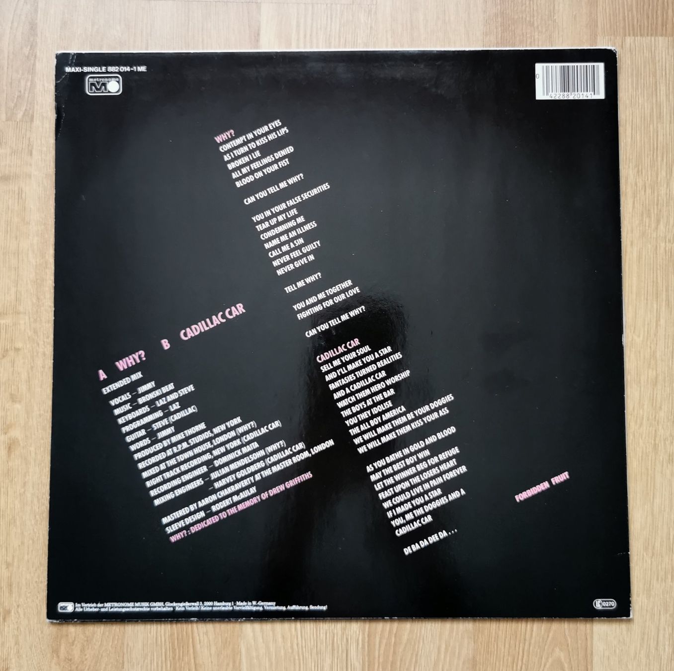 Dischi in vinile: Bronski Beat - Why? / Cadillac Car Maxi-Single 1984 – Usato da Birsfelden venduto da dsc_f8gx 1