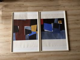 2 tolle Aquatintas/Prägedrucke, Bertrand Dorny um 1970