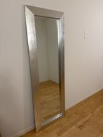 Spiegel Grau 180cm hoch Holzrahmen