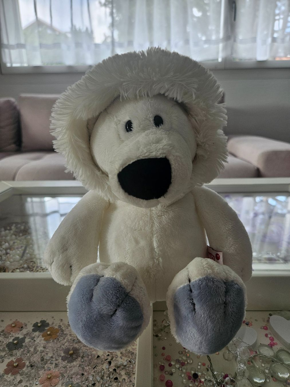Nici Giocattoli: Nici Eisbär mit Kaputze kuscheltier – Usato da Unterägeri venduto da Sleepbear