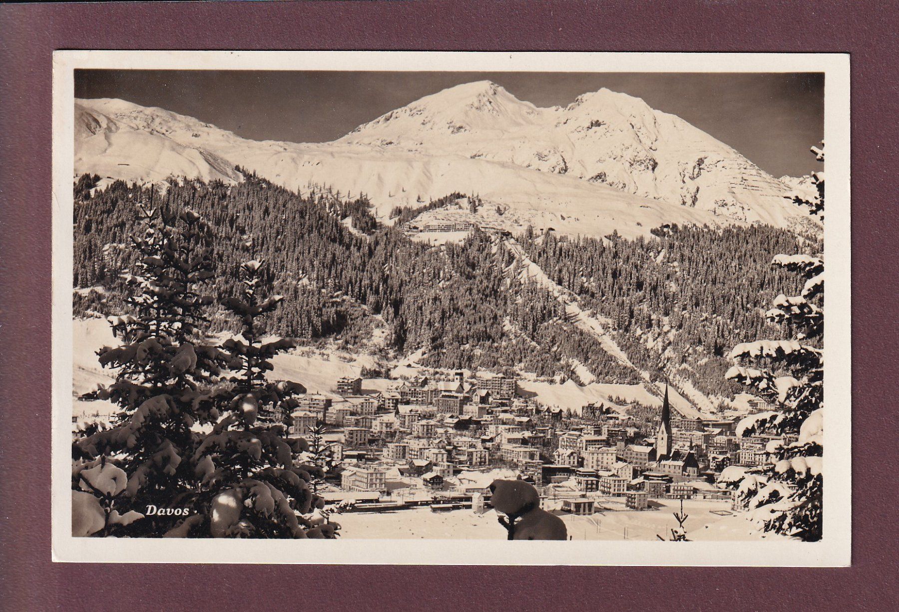 Ansichtskarten: DAVOS – Gebraucht aus Pully von nicecards