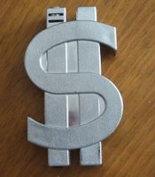 altes Sammler-Gas-Feuerzeug, US-Dollar-Emblem