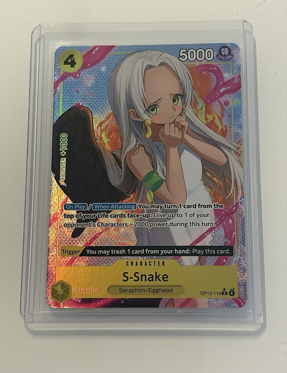 Bandai Carte collezionabili: One Piece TCG - S-Snake OP13-114 – Nuovo (secondo la descrizione) da Pieterlen venduto da Mira_o7