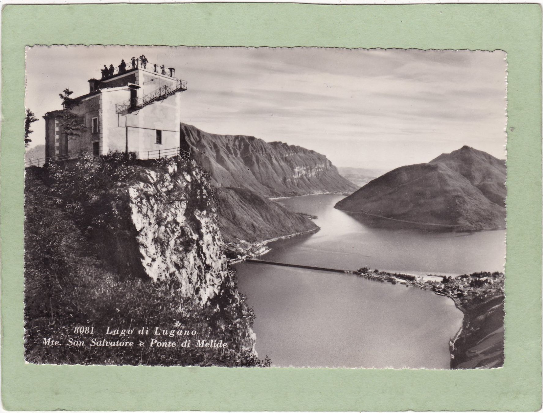 Cartoline postali: Mte San Salvatore e Ponte di Melide 1950 – Usato da Herisau venduto da Lisegrat2008