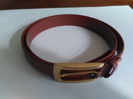 Ceinture Longchamp cuir lisse, état neuf
