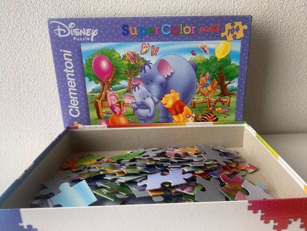 Clementoni Puzzle Super Color Maxi 104 St. "Winnie the Pooh" | Kaufen ...