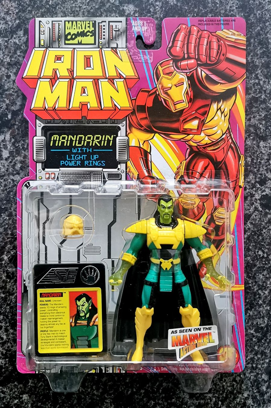 Marvel Statuette: Mandarin 1994 Action Figur Iron Man Marvel Zeichentrickserie – Nuovo e nell'imballaggio originale da Rorschach venduto da Actionvintage789