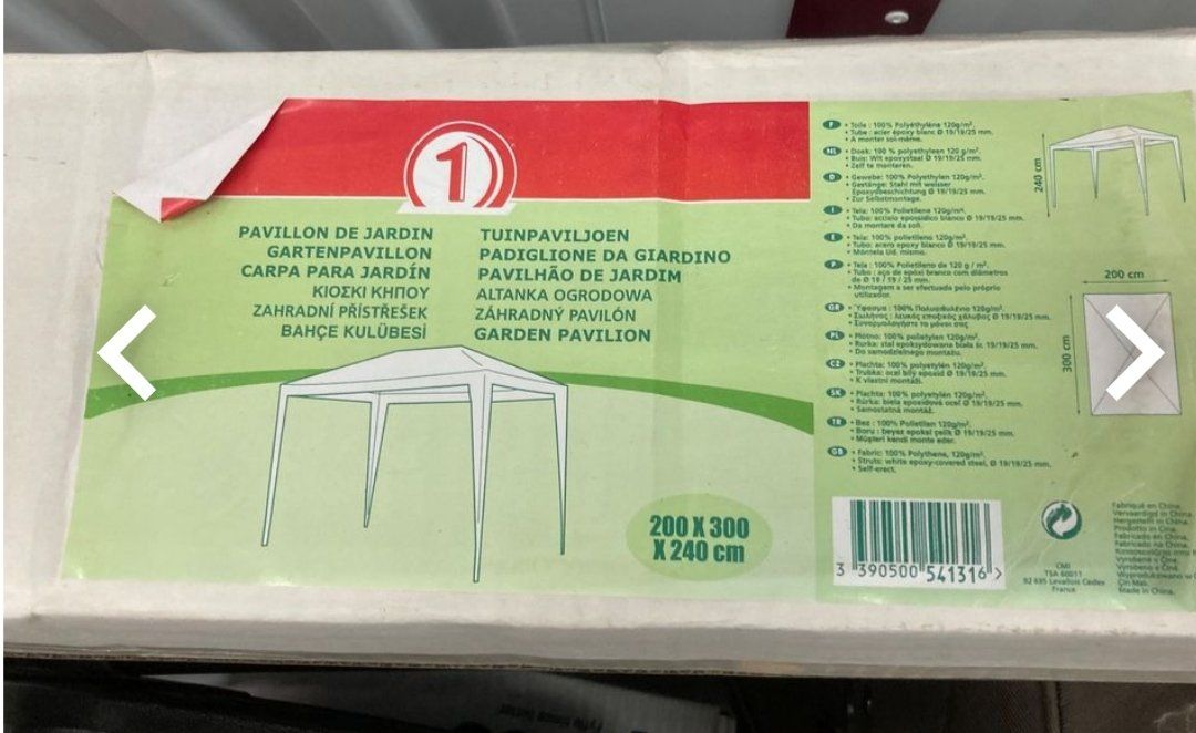 Tende & Padiglioni: Pavillon de jardin neuf 200x300cm – Nuovo e nell'imballaggio originale da Chezard St-Martin venduto da Loucail
