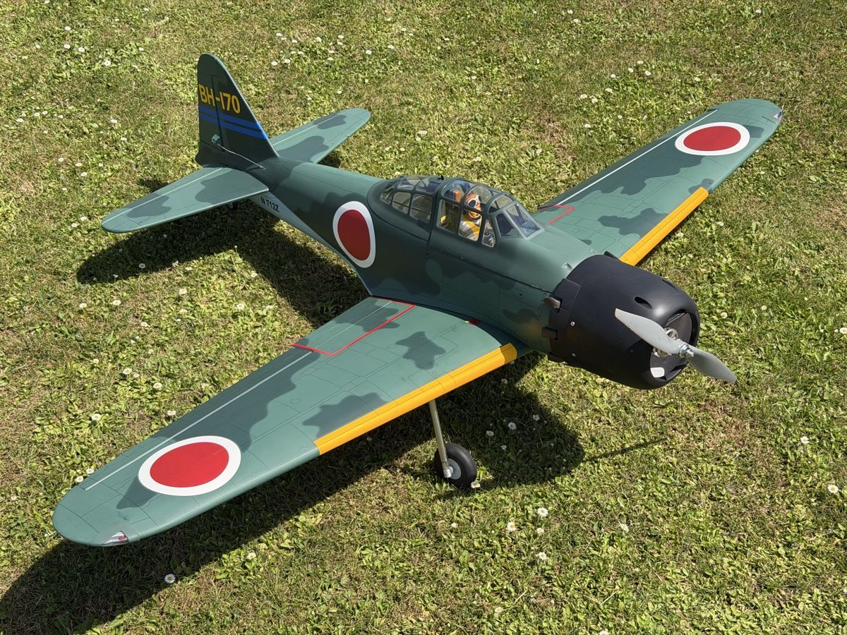Modellismo RC: Black Horse A6M Zero BH171 – Usato da Biel-Benken BL venduto da theskipster