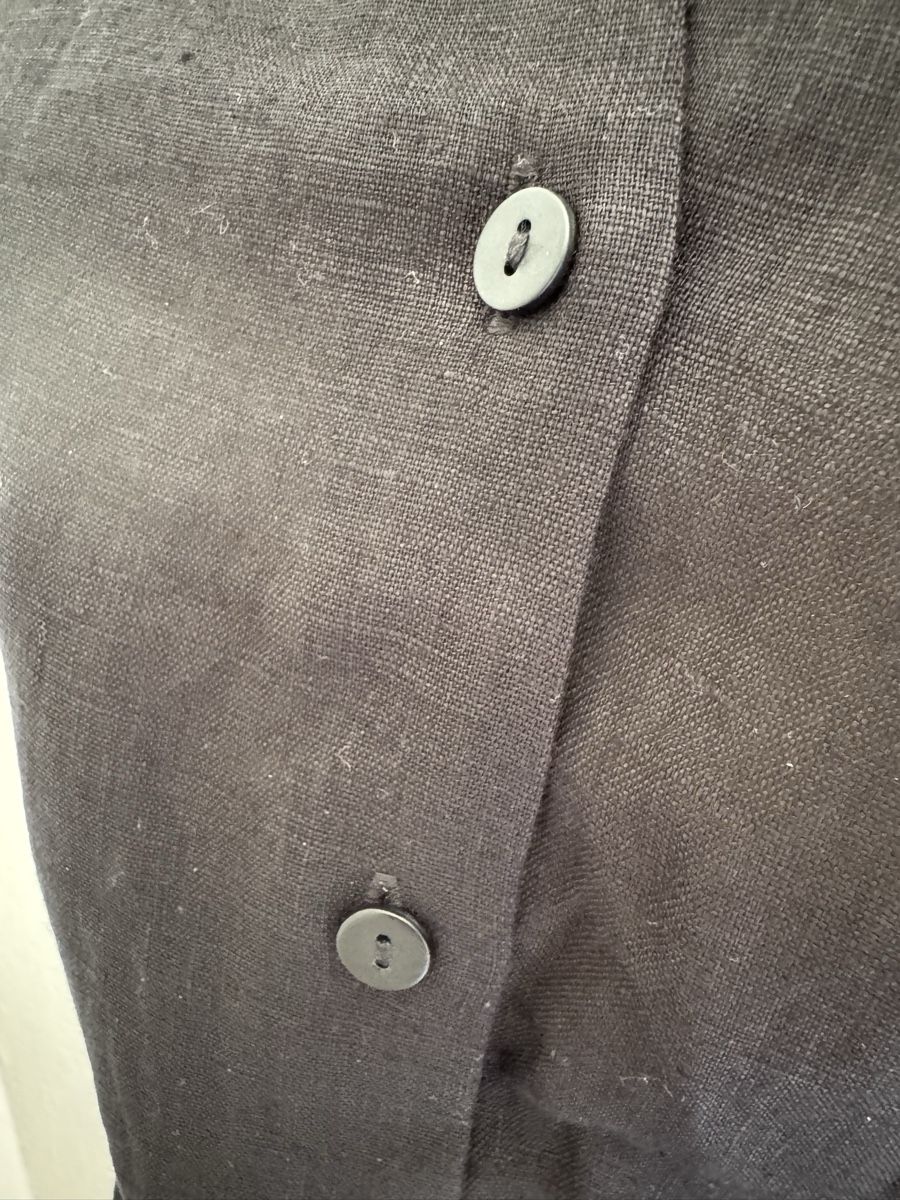 Vestiti: Schwarzes Maxikleid aus 100 % Leinen, neu – Nuovo e nell'imballaggio originale da Veyras venduto da ValClasse 6