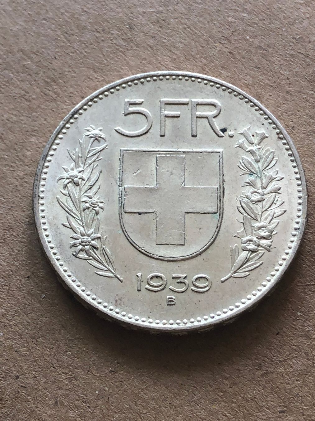 Toutes les monnaies: 5 Fr. 1939 – D'occasion à Schötz par Odpa