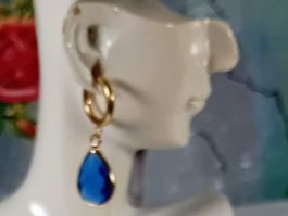 ohrring edelsthal,,,,mit modeschmuck,,,glanzig