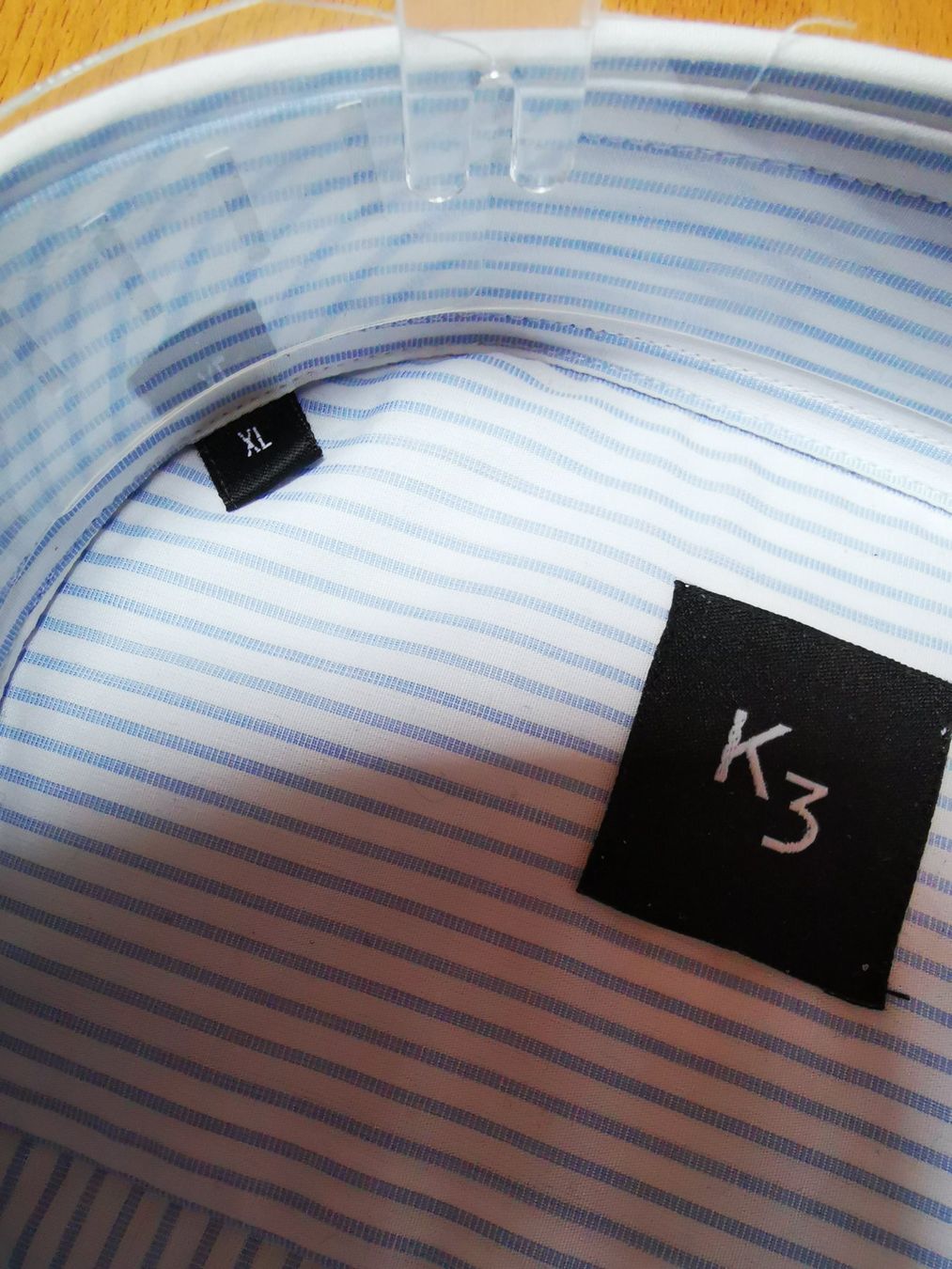 Camicie: Herrenhemd Langarm, hellblau-weiss gestreift K3 – Nuovo e nell'imballaggio originale da Seuzach venduto da NaehdesignMirjam 2