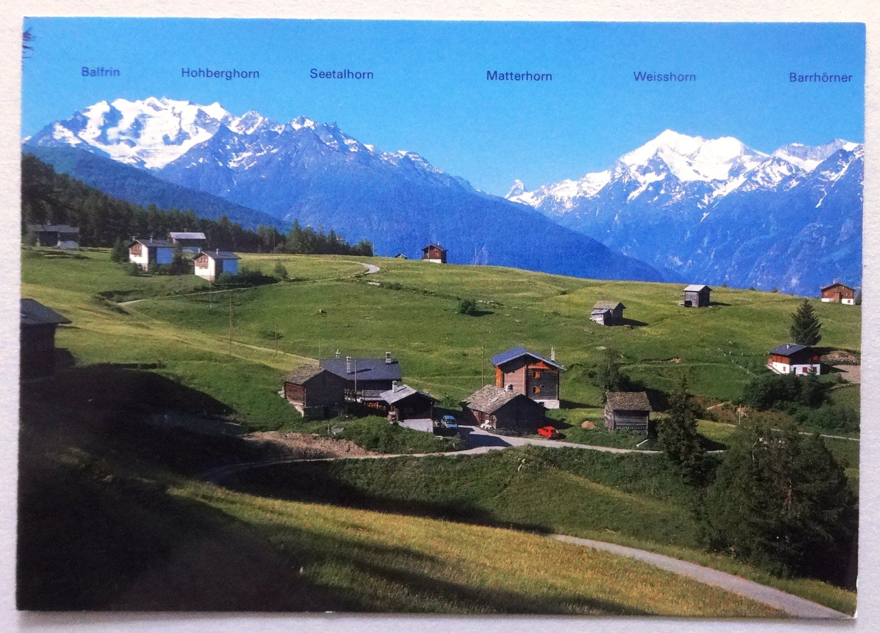 Cartes postales: Bodma, 1578 m,  ob Visperterminen – D'occasion à Fétigny par Billy2miny