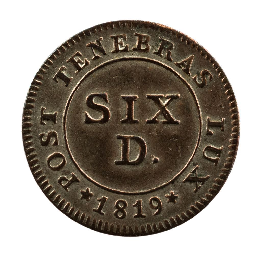Tutti le monete: Genf 6 Deniers 1819 – Usato da Rotkreuz venduto da Swiss-Coins 1