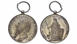 b- Italien - Silbermedaille 1865-6