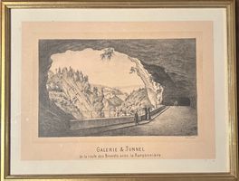 Lithographie – Galerie & Tunnel de la route des Brenets