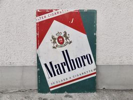 ALTES REKLAME BLECHSCHILD MARLBORO