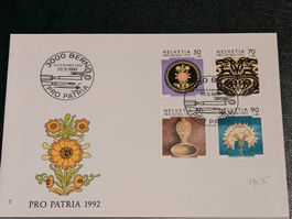 Ersttagsbrief, Pro Patria, 1992, Bern
