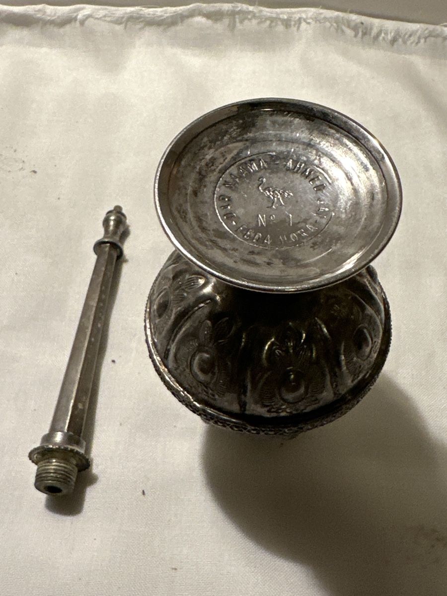 Bottiglie: Antiker Silberne Parfüm-Flasche , Orientalisch. – Usato da Zürich venduto da Chaeffeler 3