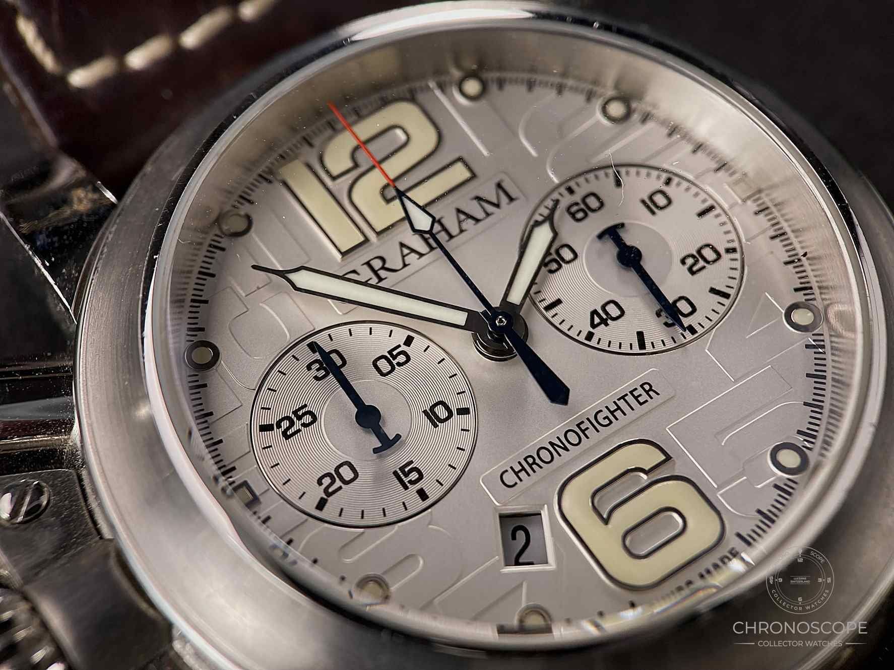 Graham Orologi: Graham Chronofighter Chronograph R.A.C Reference 2CRBS – Usato da Luzern venduto da ChronoScope6004 5