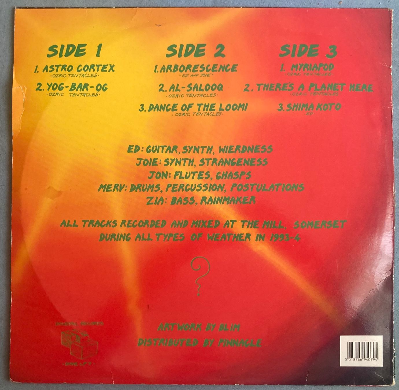 Schallplatten: OZRIC TENTACLES - ARBORESCENCE – Gebraucht aus Poliez-Pittet von Newtown-Records 1