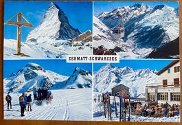 ZERMATT - Schwarzsee, télécabine..  1975