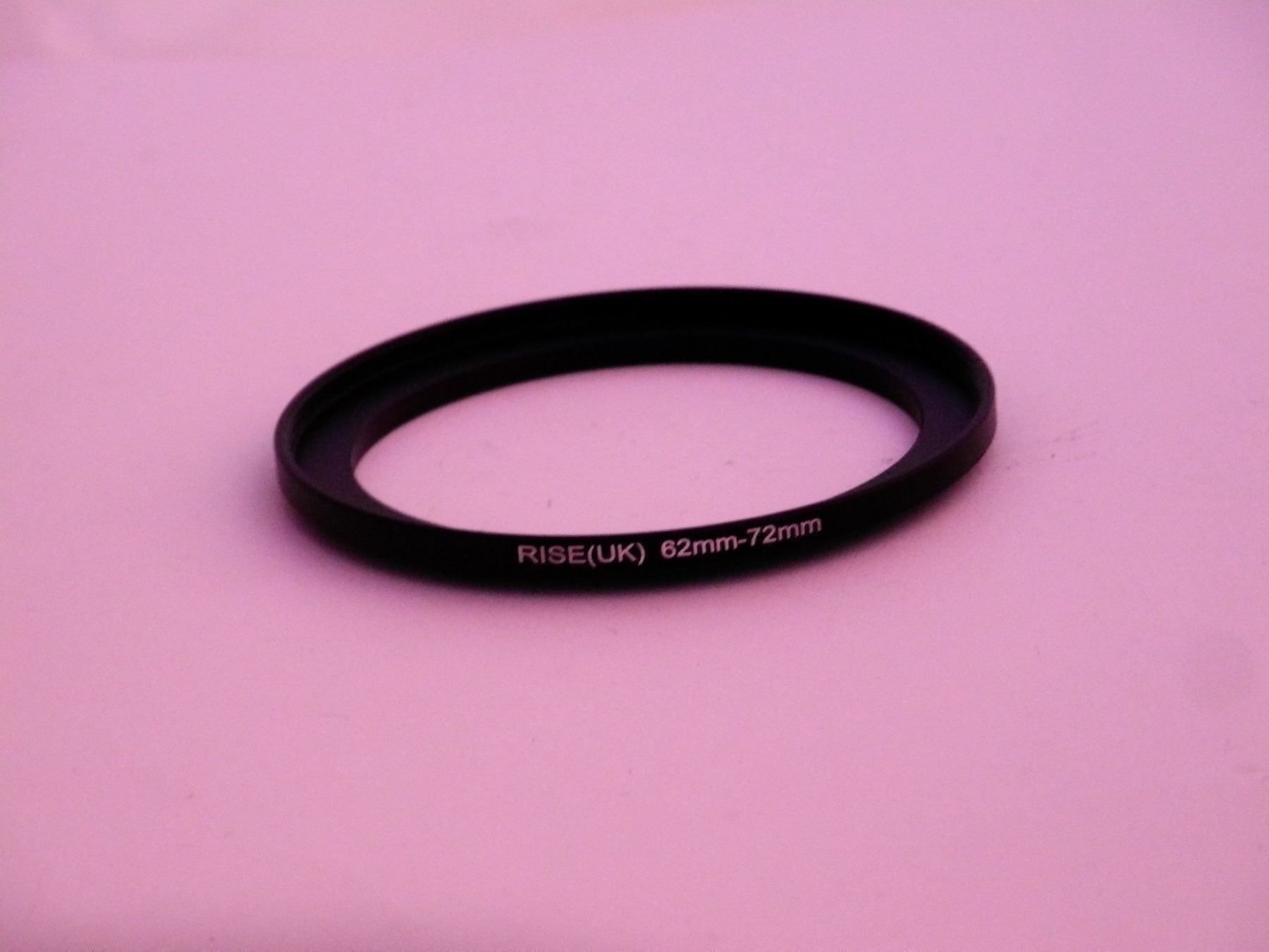 Filtri: Stepup Ring Adapter 62mm auf 72mm 62 72 – Nuovo e nell'imballaggio originale da Erlinsbach venduto da foto_5018