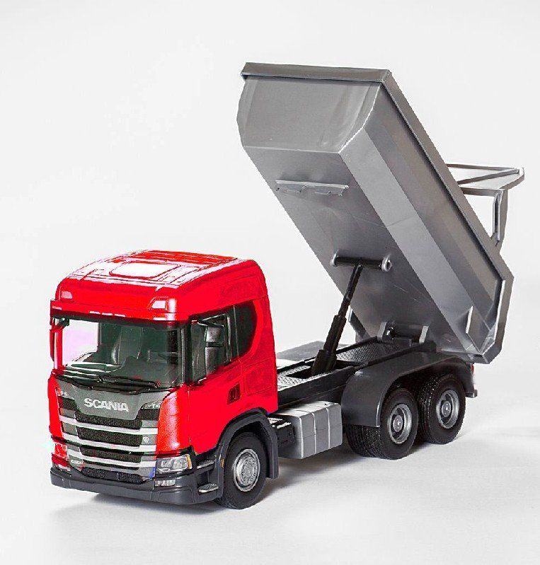 Scania Modellbausätze & Standmodelle: 1:25 Scania G 500 3a Kipper, rot – Neu und originalverpackt aus Affoltern am Albis von Modellshop-8910