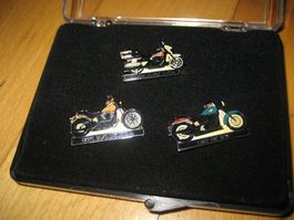 3 Harley-Davidson Pins im Set