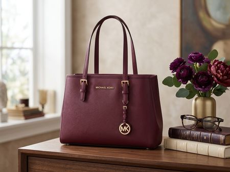 Elegante Michael Kors Handtasche in Plum