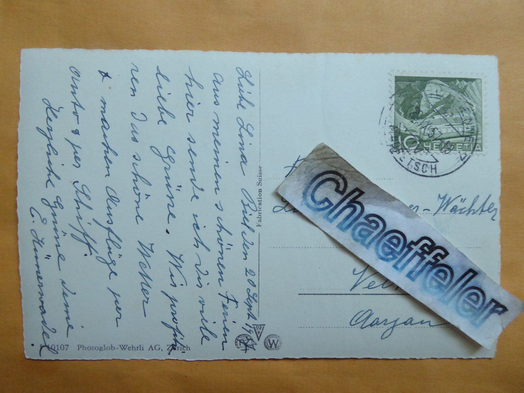 Cartoline postali: 1957  Biel - Bienne – Usato da Zürich venduto da Chaeffeler 1