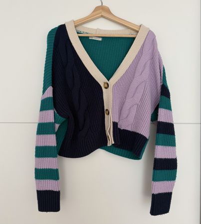 Strickjacke (Cardigan) STR mehrfarbig Grösse S gebraucht
