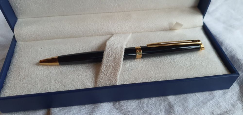 Stylo à Bille WATERMAN Vintage - Couleur Vert Et Orange - Occasion, Pour Collectionneurs