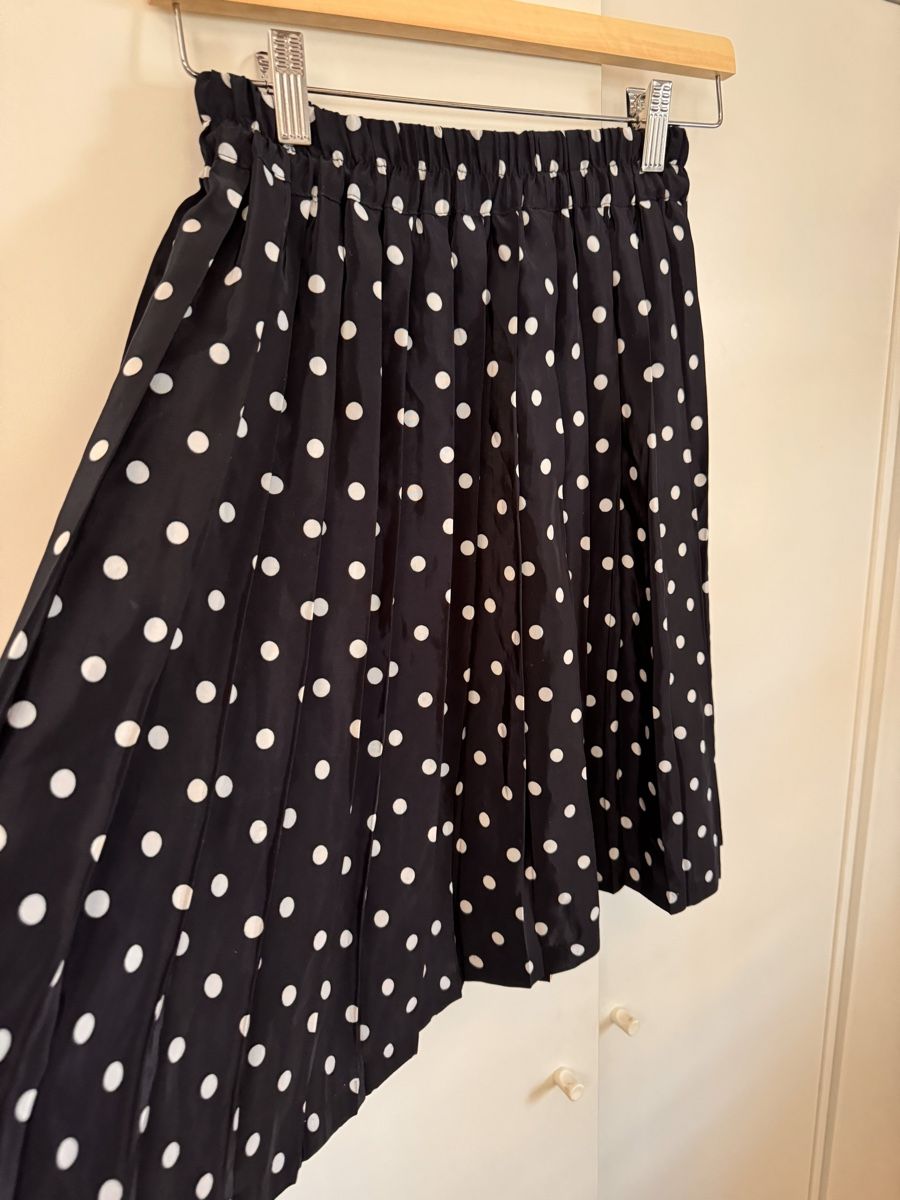 Gonne: Dunkelblauer Plisseerock mit Polka Dots M – Nuovo (secondo la descrizione) da Richterswil venduto da Manu55555 1
