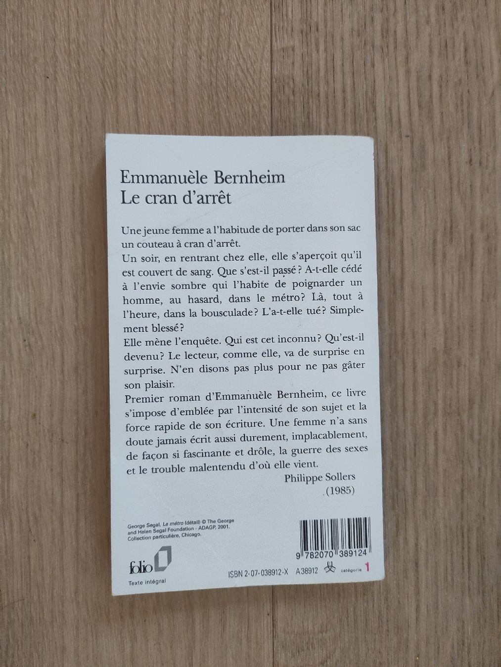 Livres: Le cran d'arrêt Buch Emmanuele Bernheim – D'occasion à Zürich par her_yqt7 1