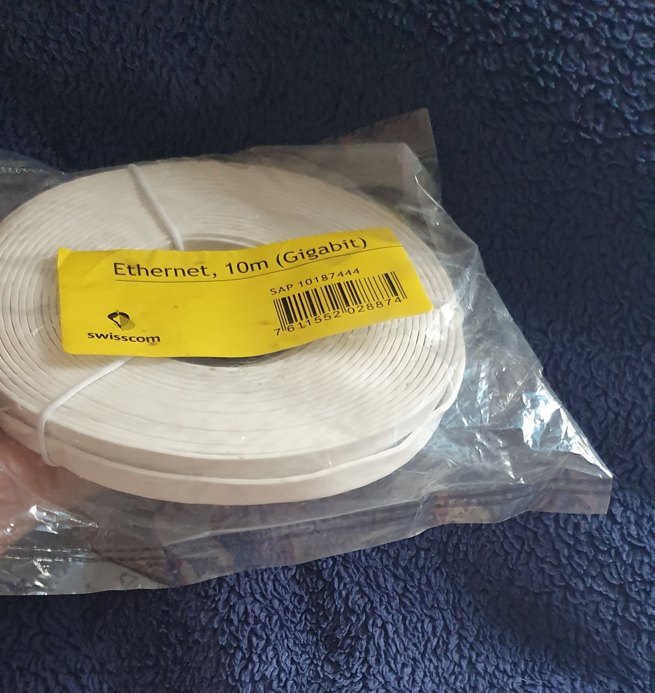 Swisscom Cavi: Swisscom Cable Ethernet 10 m. RJ 45 – Nuovo e nell'imballaggio originale da Erde venduto da zakleblanc 2