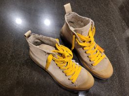 Panchic Halbschuhe 38 grau gelb